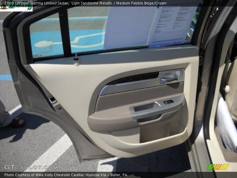 Light Sandstone Metallic / Medium Pebble Beige/Cream 2009 Chrysler Sebring Limited Sedan
