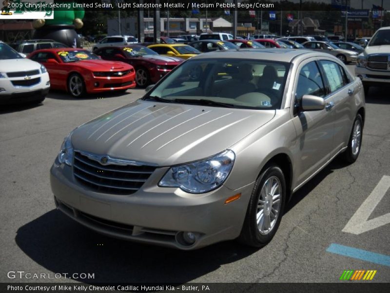 Light Sandstone Metallic / Medium Pebble Beige/Cream 2009 Chrysler Sebring Limited Sedan