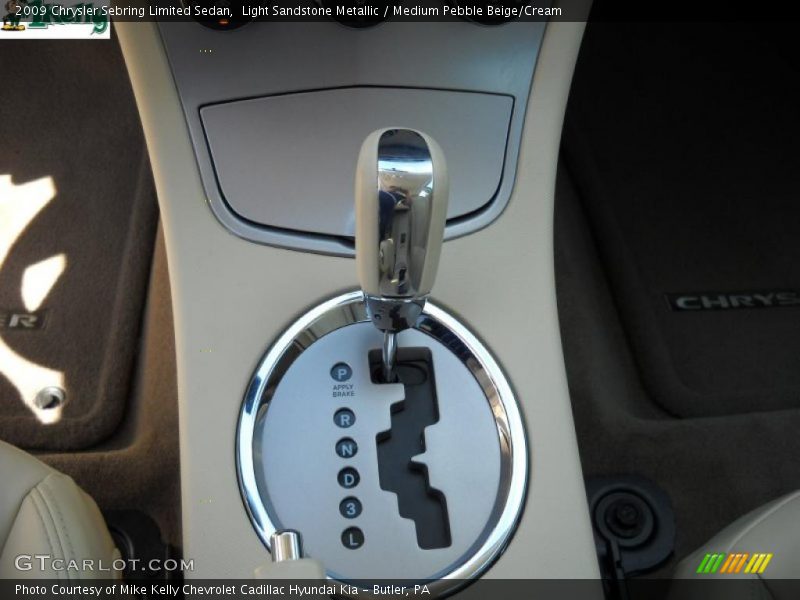 Light Sandstone Metallic / Medium Pebble Beige/Cream 2009 Chrysler Sebring Limited Sedan