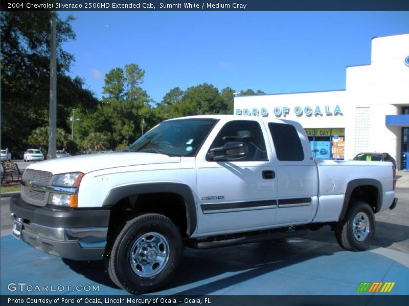 Summit White / Medium Gray 2004 Chevrolet Silverado 2500HD Extended Cab