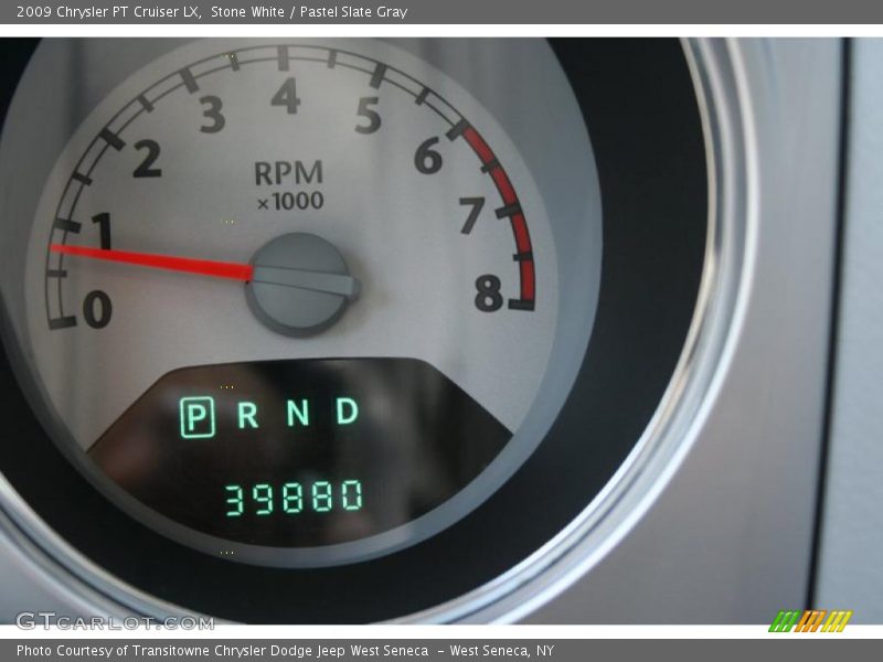 Stone White / Pastel Slate Gray 2009 Chrysler PT Cruiser LX