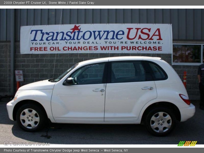 Stone White / Pastel Slate Gray 2009 Chrysler PT Cruiser LX