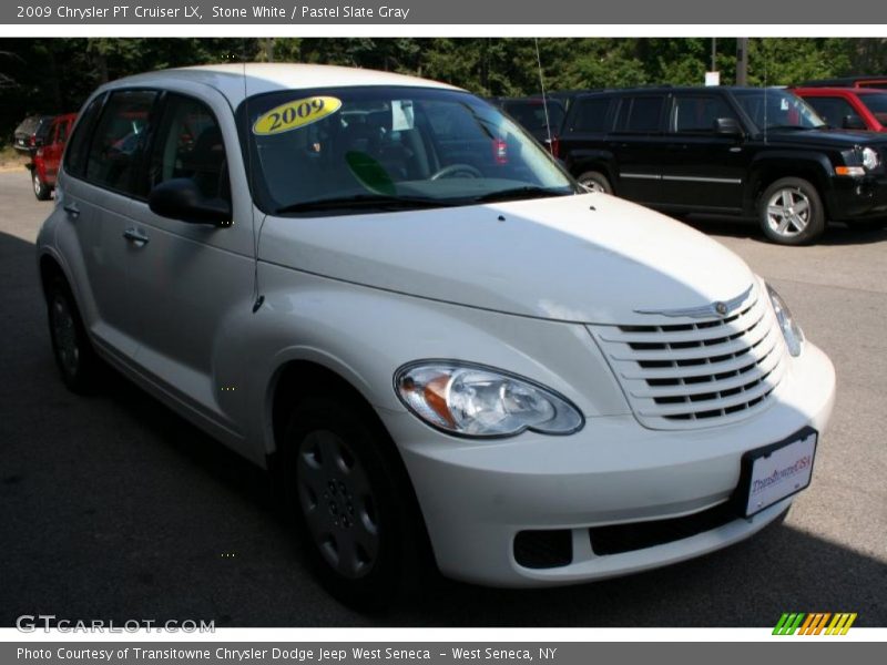Stone White / Pastel Slate Gray 2009 Chrysler PT Cruiser LX