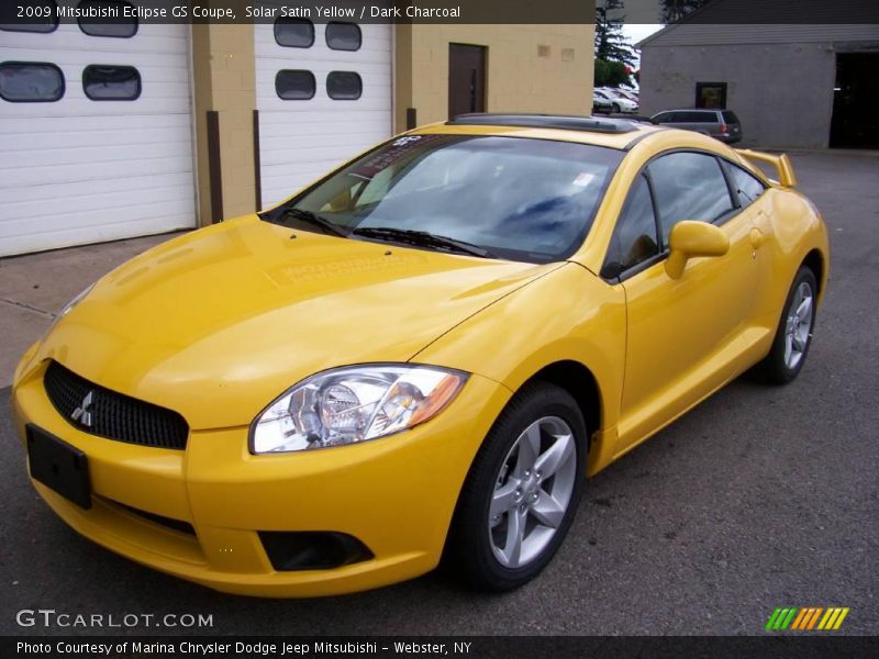 Solar Satin Yellow / Dark Charcoal 2009 Mitsubishi Eclipse GS Coupe
