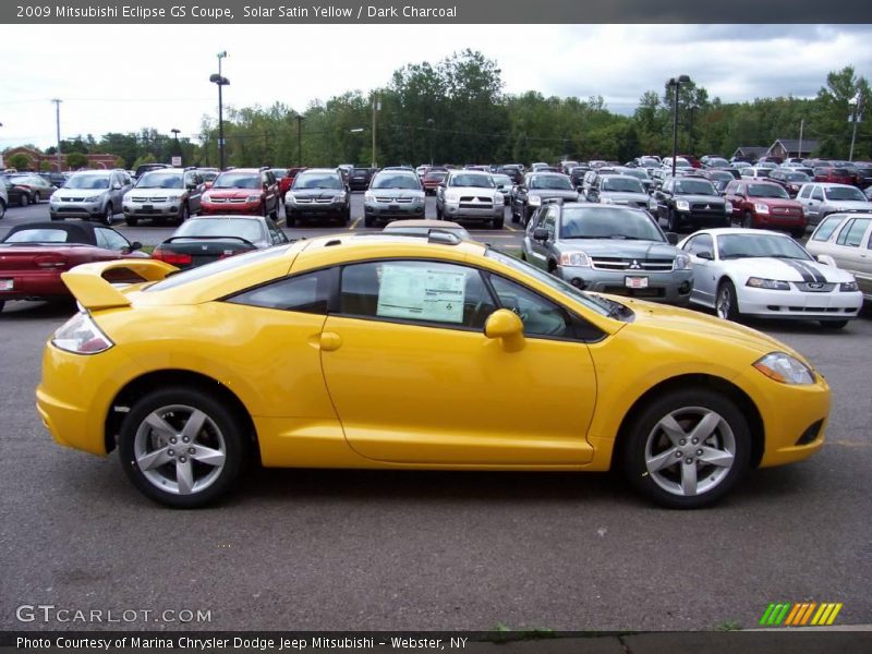 Solar Satin Yellow / Dark Charcoal 2009 Mitsubishi Eclipse GS Coupe