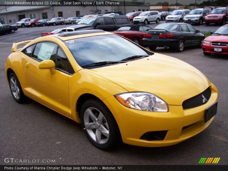 Solar Satin Yellow / Dark Charcoal 2009 Mitsubishi Eclipse GS Coupe
