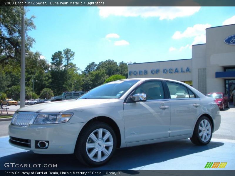Dune Pearl Metallic / Light Stone 2008 Lincoln MKZ Sedan