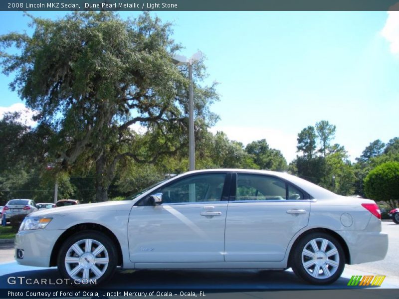 Dune Pearl Metallic / Light Stone 2008 Lincoln MKZ Sedan