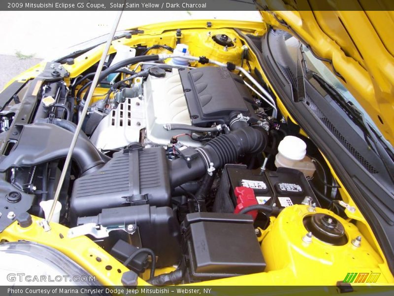 Solar Satin Yellow / Dark Charcoal 2009 Mitsubishi Eclipse GS Coupe