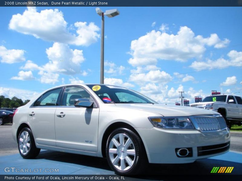 Dune Pearl Metallic / Light Stone 2008 Lincoln MKZ Sedan