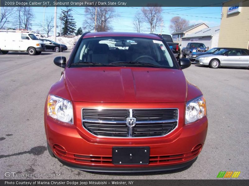 Sunburst Orange Pearl / Dark Slate Gray 2009 Dodge Caliber SXT