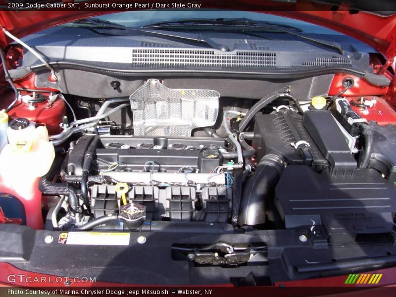 Sunburst Orange Pearl / Dark Slate Gray 2009 Dodge Caliber SXT