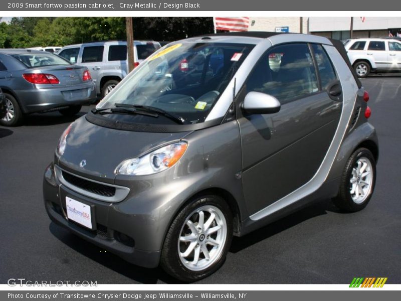Gray Metallic / Design Black 2009 Smart fortwo passion cabriolet