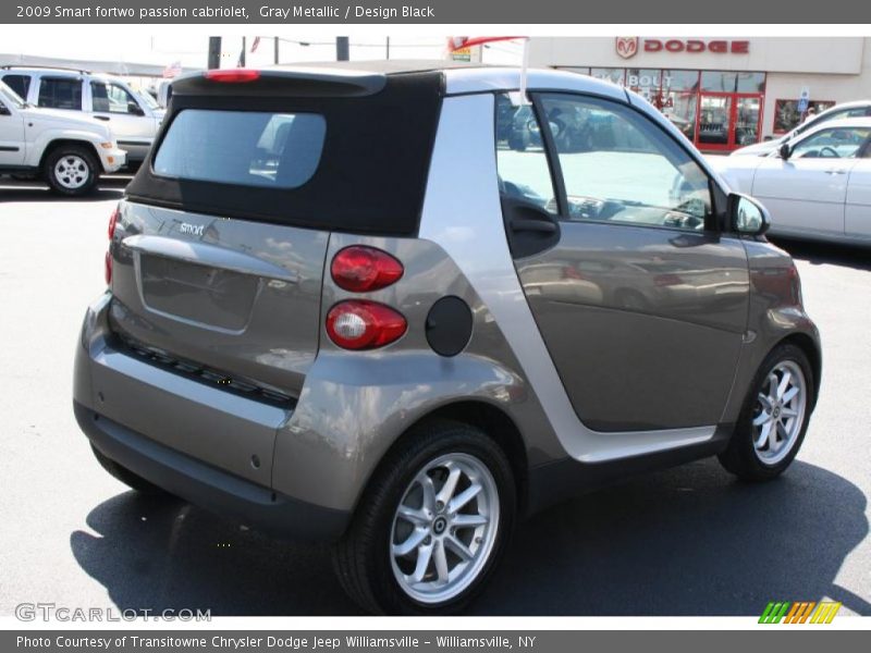 Gray Metallic / Design Black 2009 Smart fortwo passion cabriolet