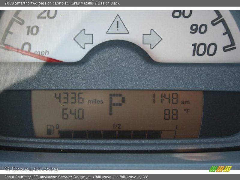 Gray Metallic / Design Black 2009 Smart fortwo passion cabriolet