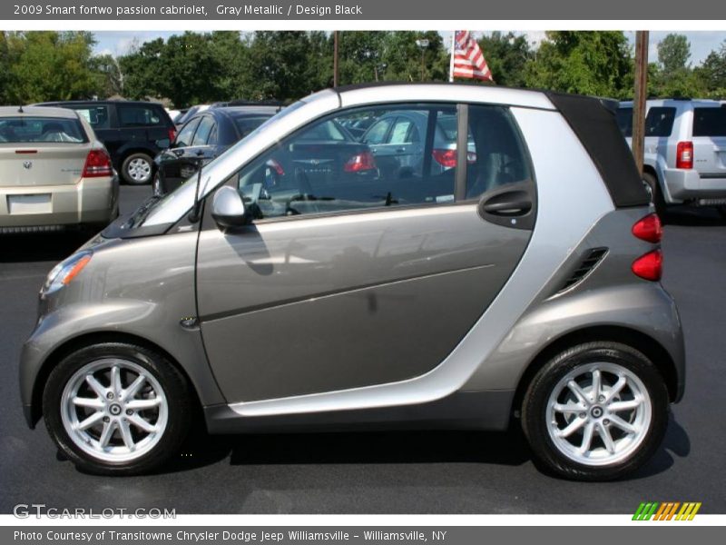 Gray Metallic / Design Black 2009 Smart fortwo passion cabriolet