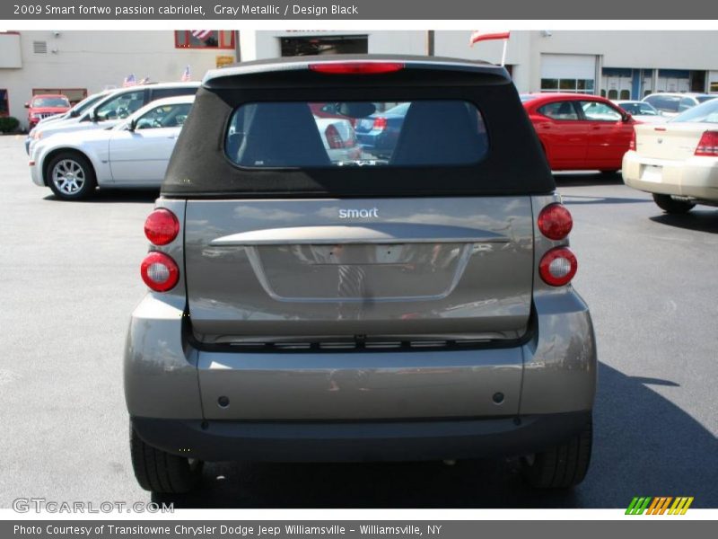 Gray Metallic / Design Black 2009 Smart fortwo passion cabriolet
