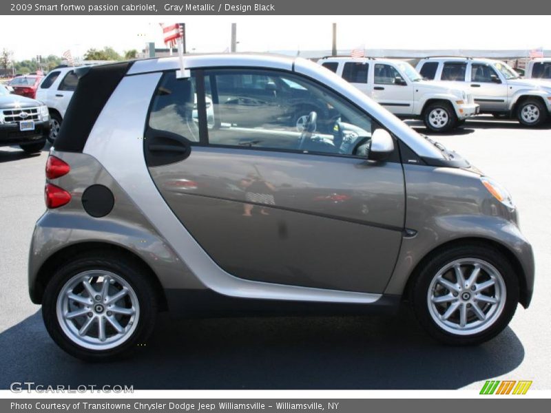 Gray Metallic / Design Black 2009 Smart fortwo passion cabriolet