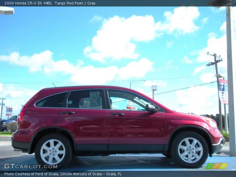 Tango Red Pearl / Gray 2009 Honda CR-V EX 4WD