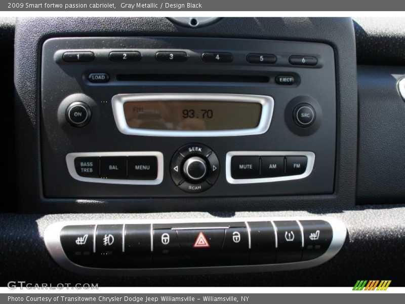 Gray Metallic / Design Black 2009 Smart fortwo passion cabriolet