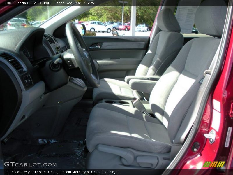 Tango Red Pearl / Gray 2009 Honda CR-V EX 4WD