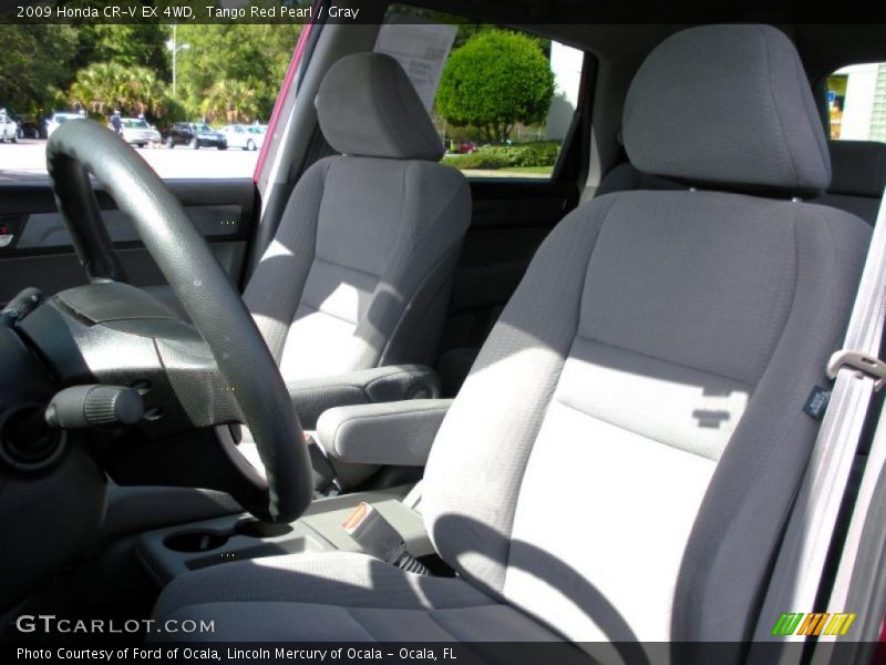 Tango Red Pearl / Gray 2009 Honda CR-V EX 4WD