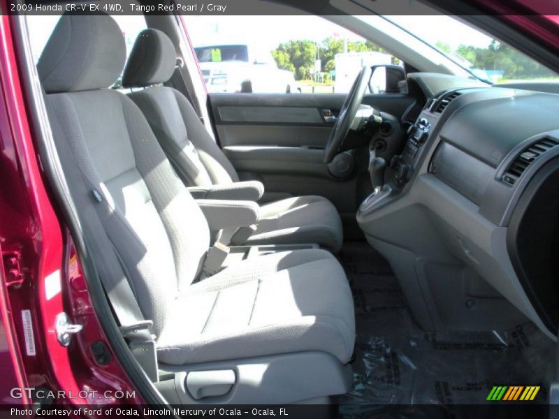 Tango Red Pearl / Gray 2009 Honda CR-V EX 4WD