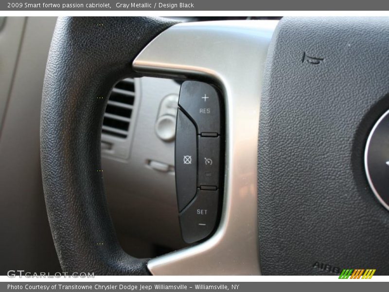 Gray Metallic / Design Black 2009 Smart fortwo passion cabriolet