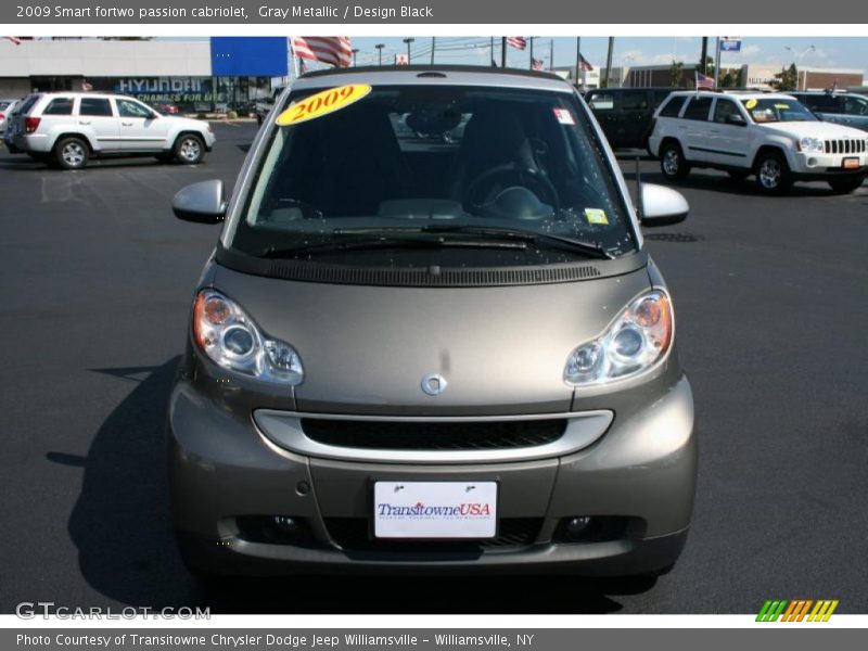 Gray Metallic / Design Black 2009 Smart fortwo passion cabriolet