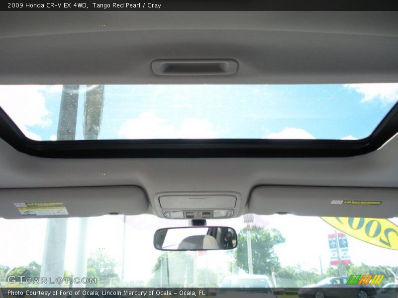 Tango Red Pearl / Gray 2009 Honda CR-V EX 4WD