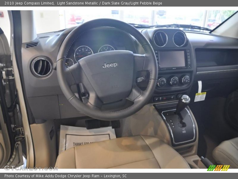 Light Sandstone Metallic / Dark Slate Gray/Light Pebble Beige 2010 Jeep Compass Limited