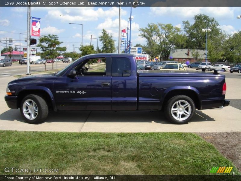 Deep Amethyst Pearl / Mist Gray 1999 Dodge Dakota R/T Sport Extended Cab