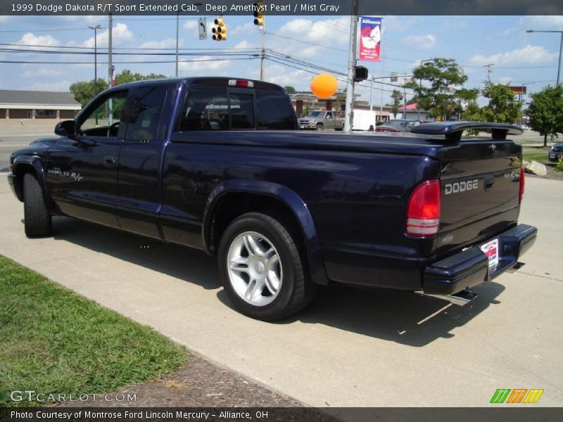 Deep Amethyst Pearl / Mist Gray 1999 Dodge Dakota R/T Sport Extended Cab