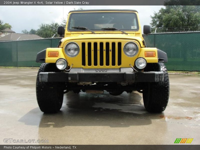 Solar Yellow / Dark Slate Gray 2004 Jeep Wrangler X 4x4