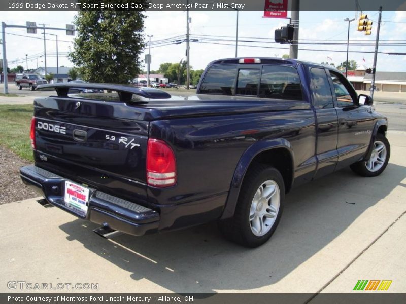 Deep Amethyst Pearl / Mist Gray 1999 Dodge Dakota R/T Sport Extended Cab