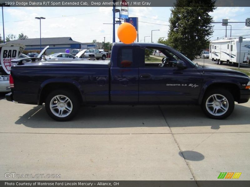 Deep Amethyst Pearl / Mist Gray 1999 Dodge Dakota R/T Sport Extended Cab