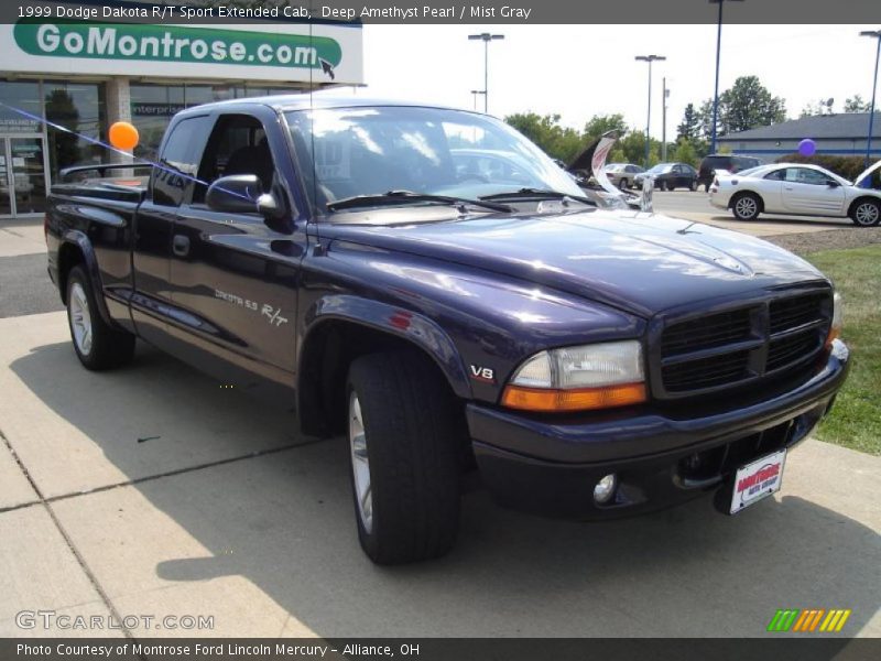 Deep Amethyst Pearl / Mist Gray 1999 Dodge Dakota R/T Sport Extended Cab