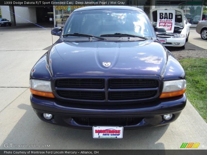 Deep Amethyst Pearl / Mist Gray 1999 Dodge Dakota R/T Sport Extended Cab