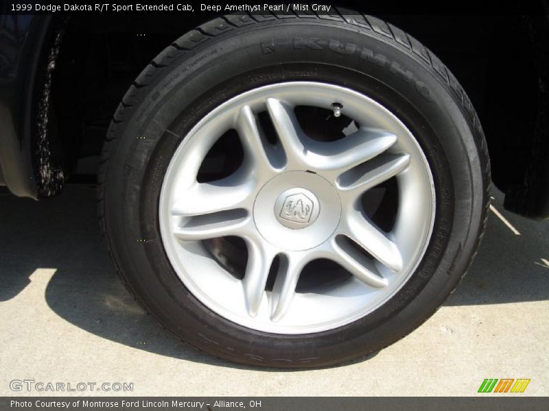 Deep Amethyst Pearl / Mist Gray 1999 Dodge Dakota R/T Sport Extended Cab