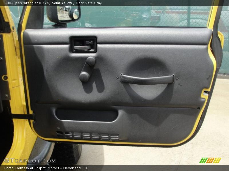 Solar Yellow / Dark Slate Gray 2004 Jeep Wrangler X 4x4