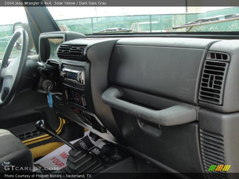 Solar Yellow / Dark Slate Gray 2004 Jeep Wrangler X 4x4