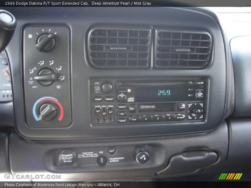 Deep Amethyst Pearl / Mist Gray 1999 Dodge Dakota R/T Sport Extended Cab