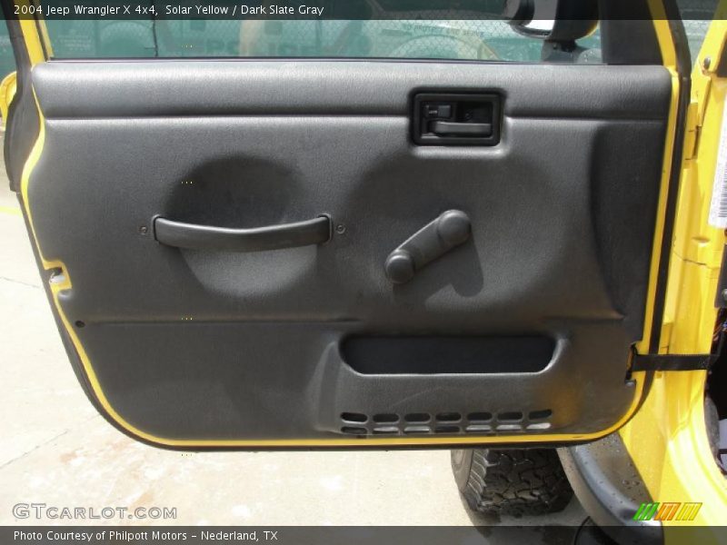 Solar Yellow / Dark Slate Gray 2004 Jeep Wrangler X 4x4
