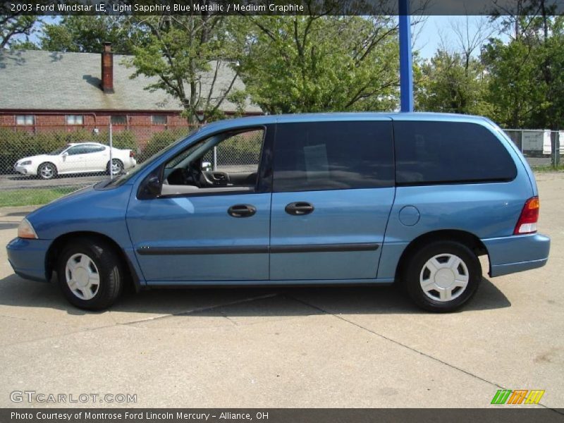 Light Sapphire Blue Metallic / Medium Graphite 2003 Ford Windstar LE