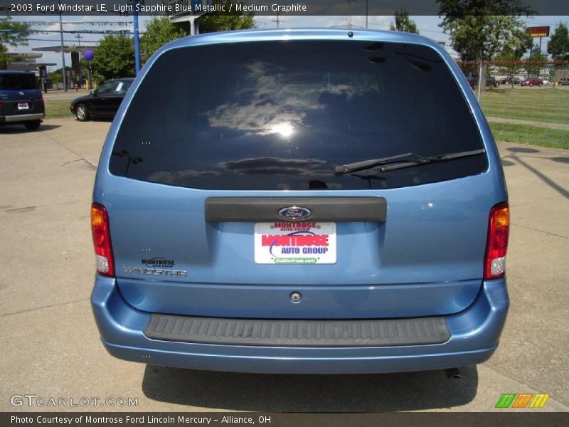 Light Sapphire Blue Metallic / Medium Graphite 2003 Ford Windstar LE