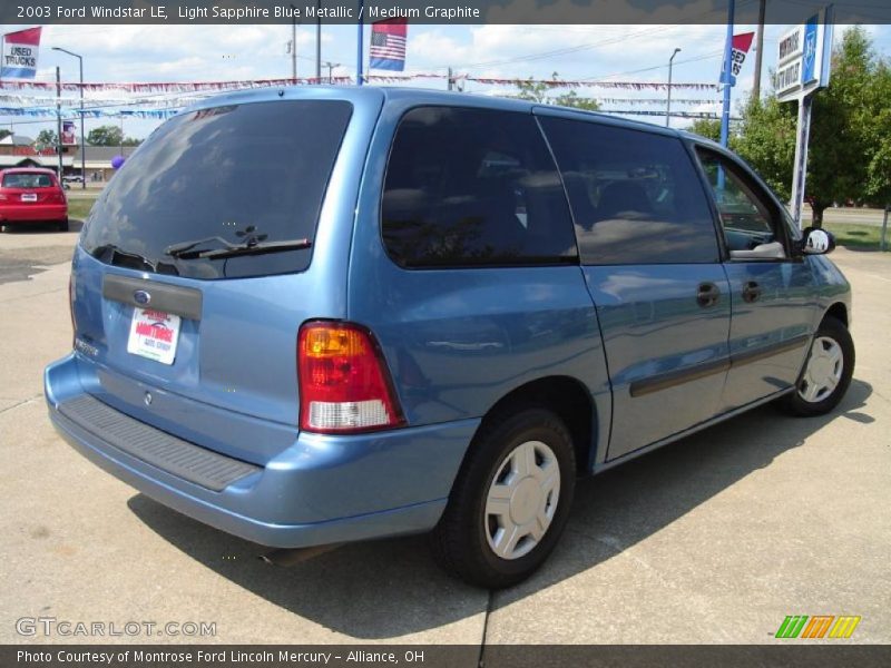 Light Sapphire Blue Metallic / Medium Graphite 2003 Ford Windstar LE