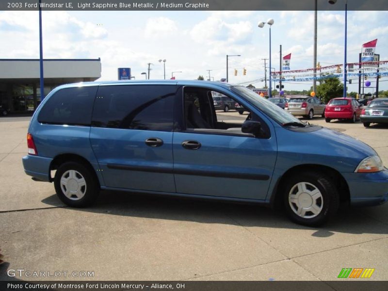Light Sapphire Blue Metallic / Medium Graphite 2003 Ford Windstar LE