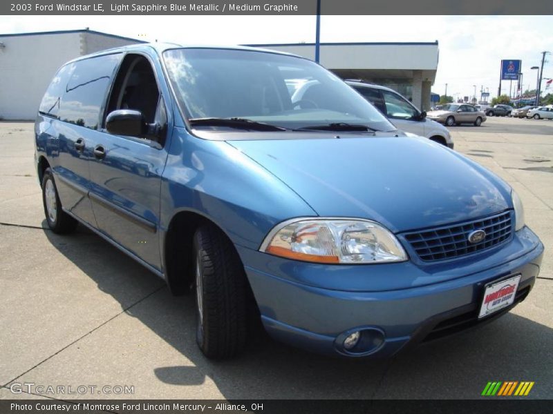 Light Sapphire Blue Metallic / Medium Graphite 2003 Ford Windstar LE
