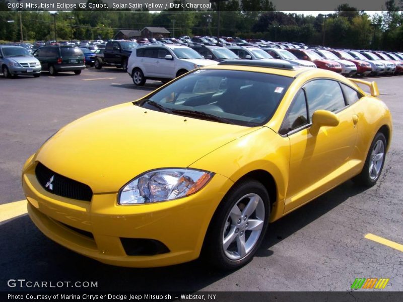 Solar Satin Yellow / Dark Charcoal 2009 Mitsubishi Eclipse GS Coupe
