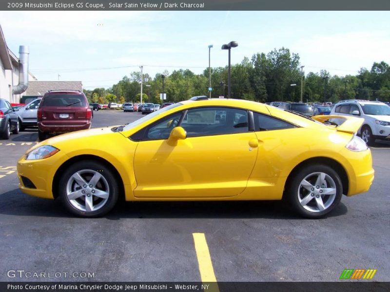 Solar Satin Yellow / Dark Charcoal 2009 Mitsubishi Eclipse GS Coupe